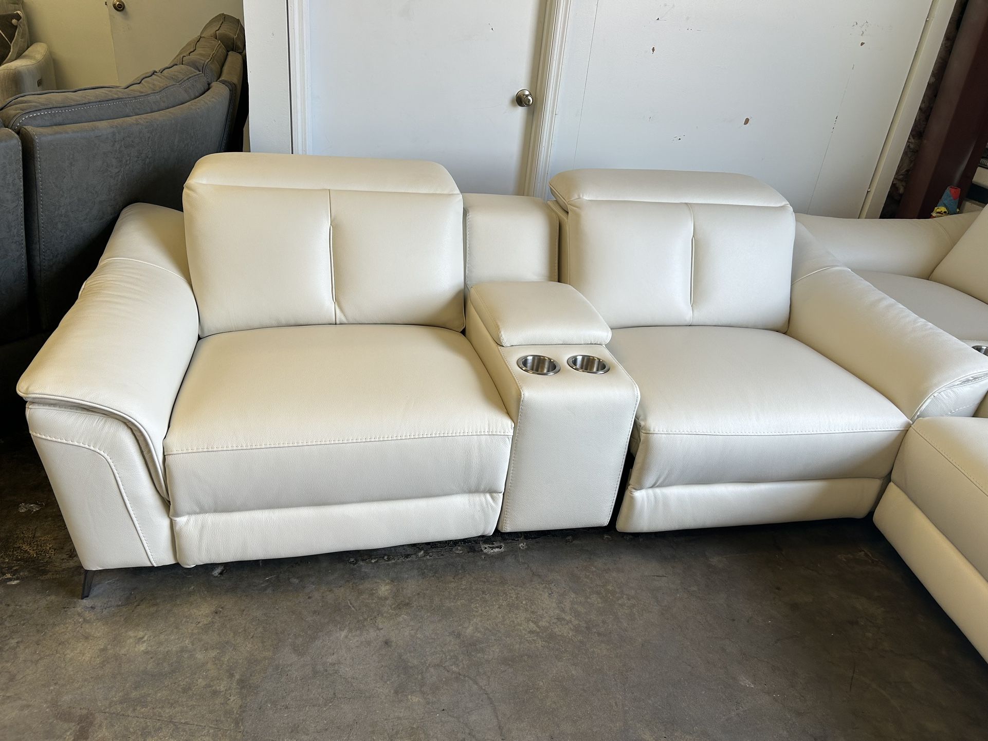 Leather Loveseat