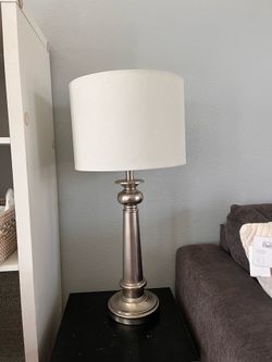 2 Silver Lamps