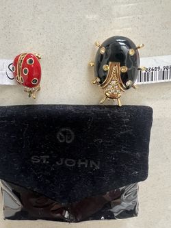 St. John Vintage Lady Bug Brooch