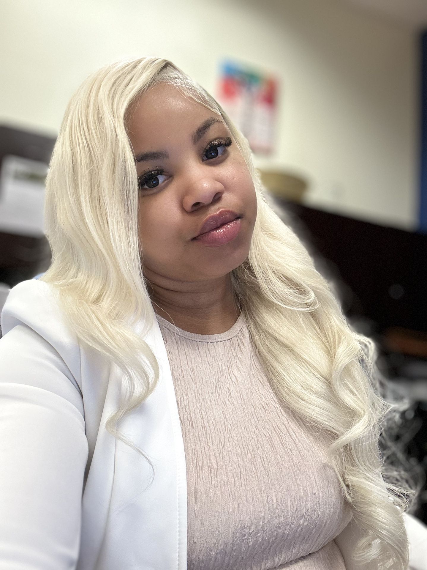 30 In Blonde Wig