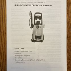 SUNJOE Electric Pressure Washer 