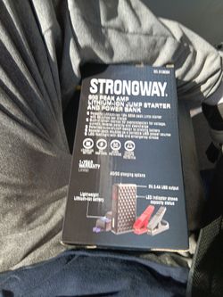 StrongWay  800 peak amp Lithium-ion Jump Starter and Power Bank