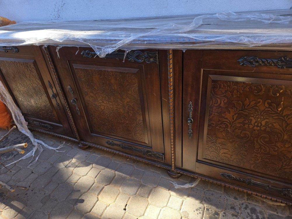 Big Beautiful Solid Wood Credenza