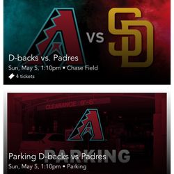 Arizona Diamondbacks Vs San Diego Padres Tickets