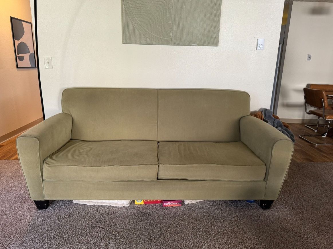 Modern Olive Green Sofa