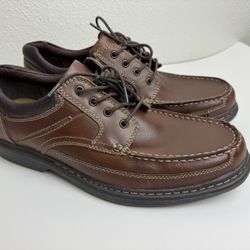 New Brown Leather Stanley Lace Up Oxford Shoes Men’s Sz 13