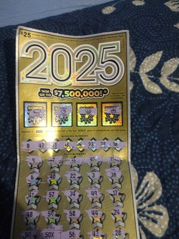 lotto ticket  youwill make 500 on it 