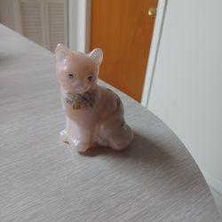 Fenton Hand Painted Cat