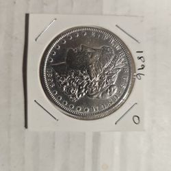 1896 O Morgan Silver Dollar 