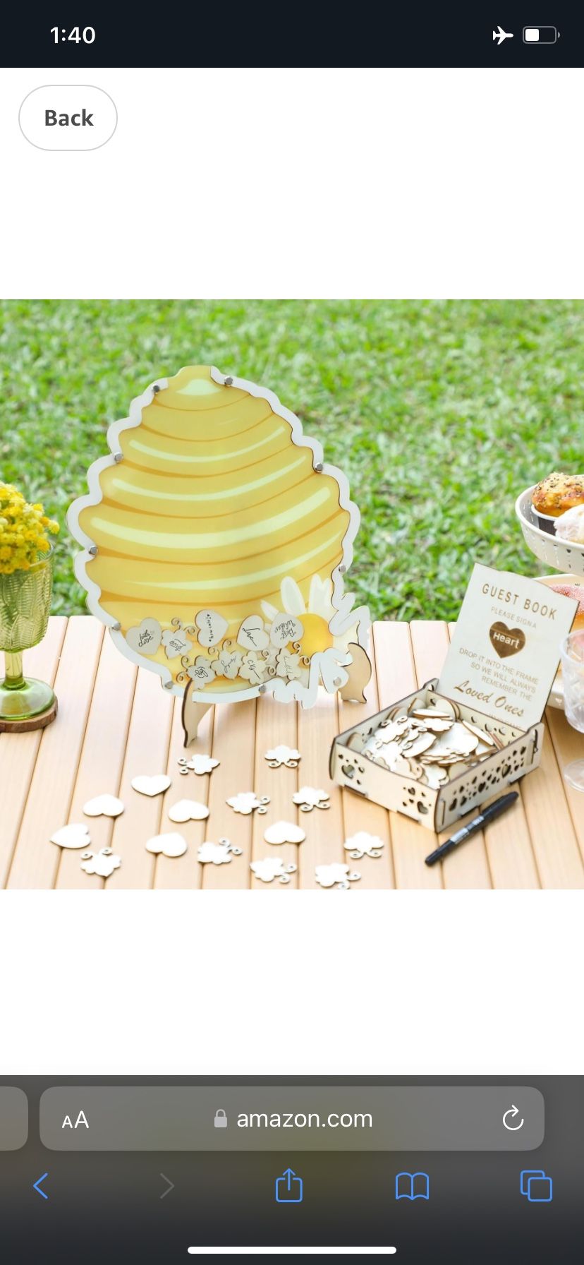 Fonder Mols Bee Baby Shower Creative Guest Book