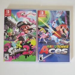Splatoon 2 And Mario Tennis Aces Nintendo Switch