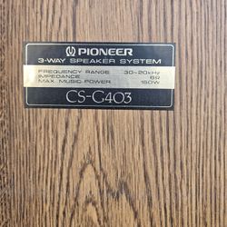 Pioneer 3way Floor Speakers (2)