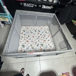 50x50 Playpen with mat. 