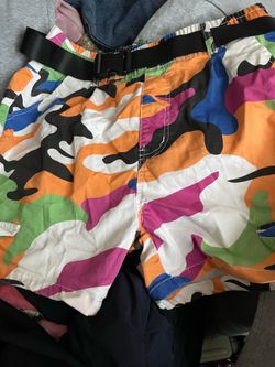 multi color camo w belt