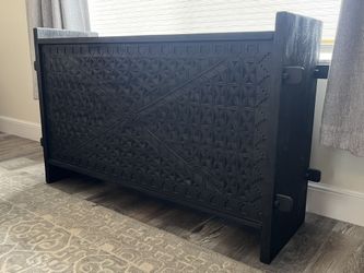 Dark Wood Storage Chest