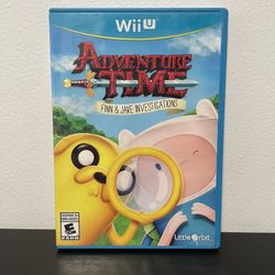 Adventure Time Finn & Jake Investigations Nintendo Wii U CIB Video Game 2015