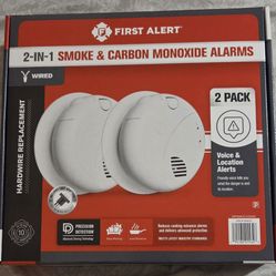 First Alert Smoke Alarm  Co Detector 2-pack