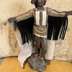 Vintage Indian  Warior Figurine