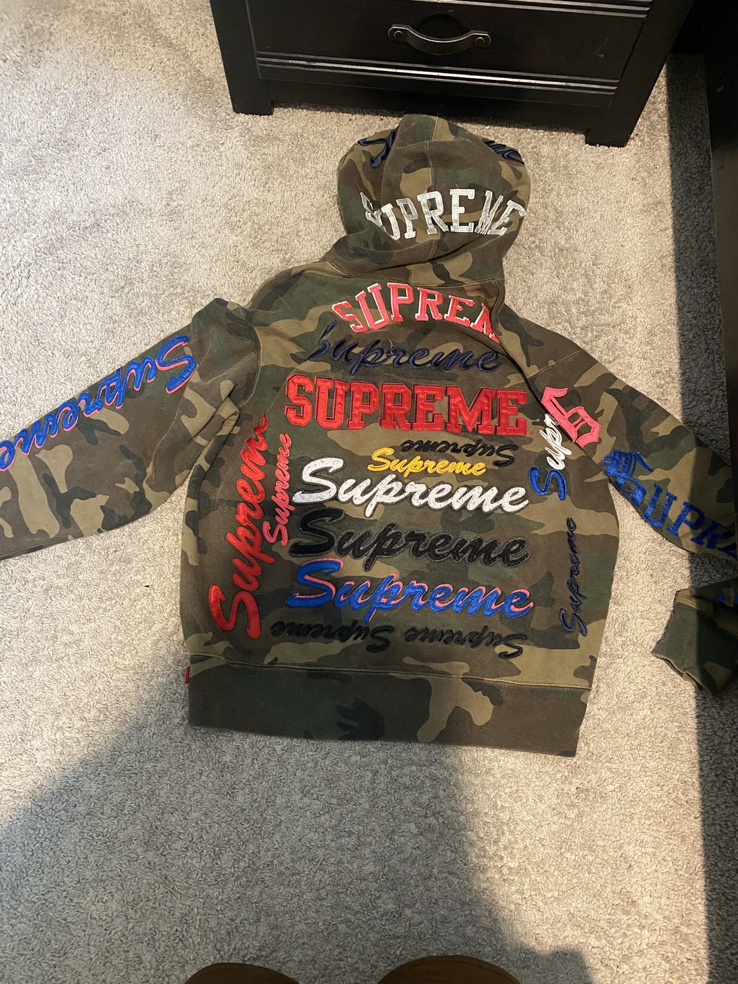 Supreme Camo Multicolor Hoodie