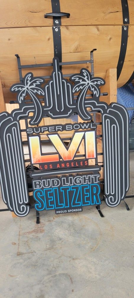 Rams Superbowl Bud Neon