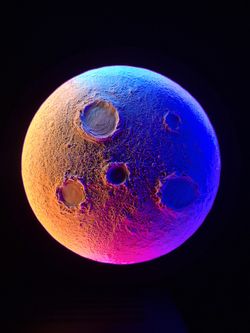 LED Moon -handmade
