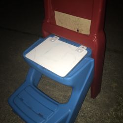 Little kids activity desk with dry board and built-in seat only $25 firm