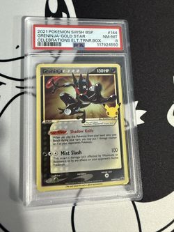 2021 Greninja #SWSH144 Gold Star Promo PSA 8