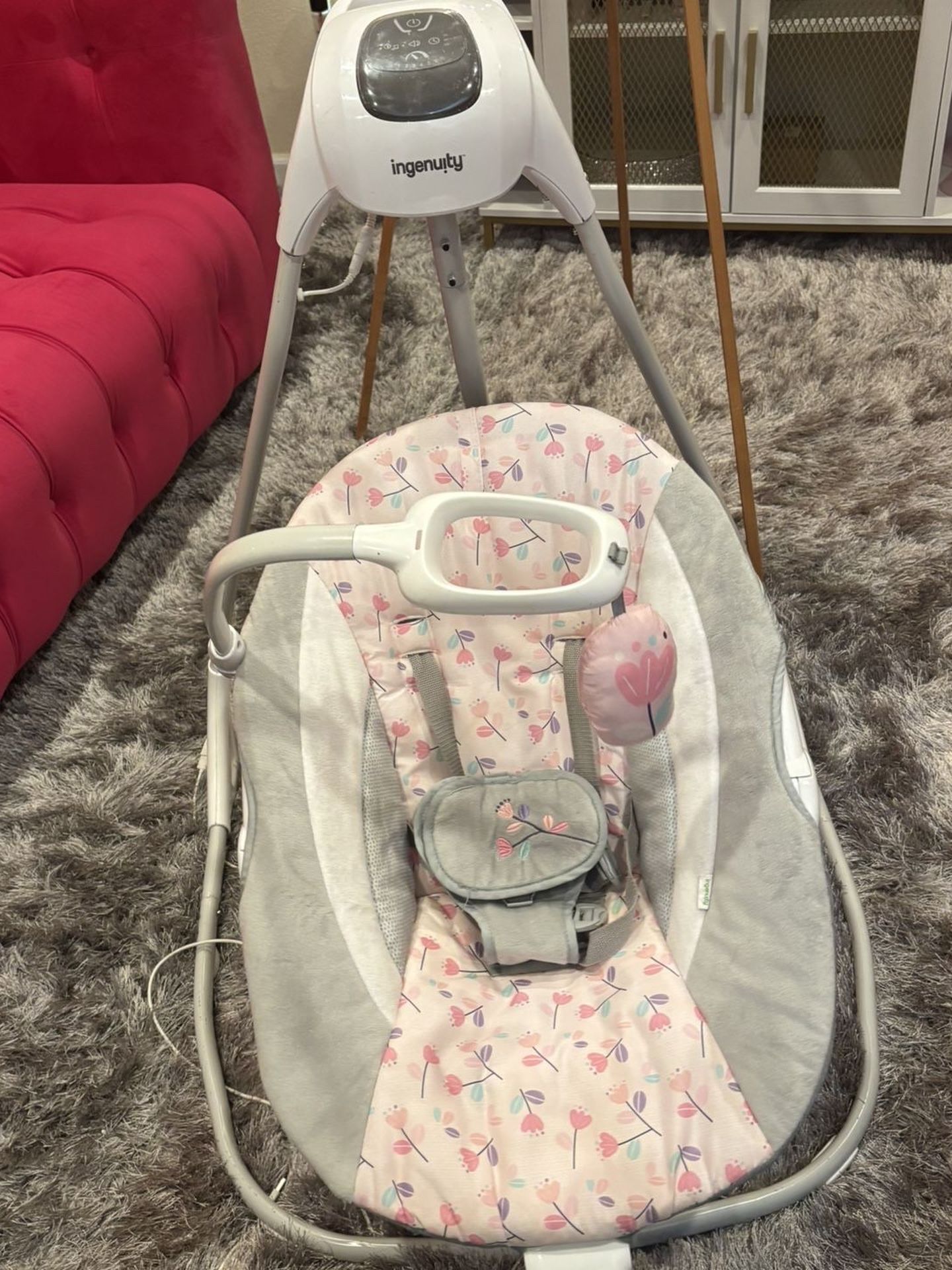 Pink Baby Swing Ingenuity