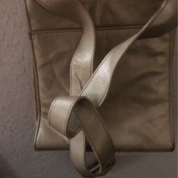 Gold But bookbag Purse