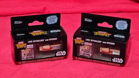 Funko Bitty Pop Star Wars Luke Skywalker and Speeder (x2)