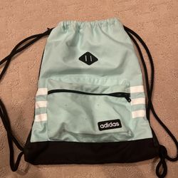 Adidas Teal Drawstring Bag