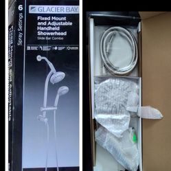 Fixed Mount & Adjustable Handheld Showerhead