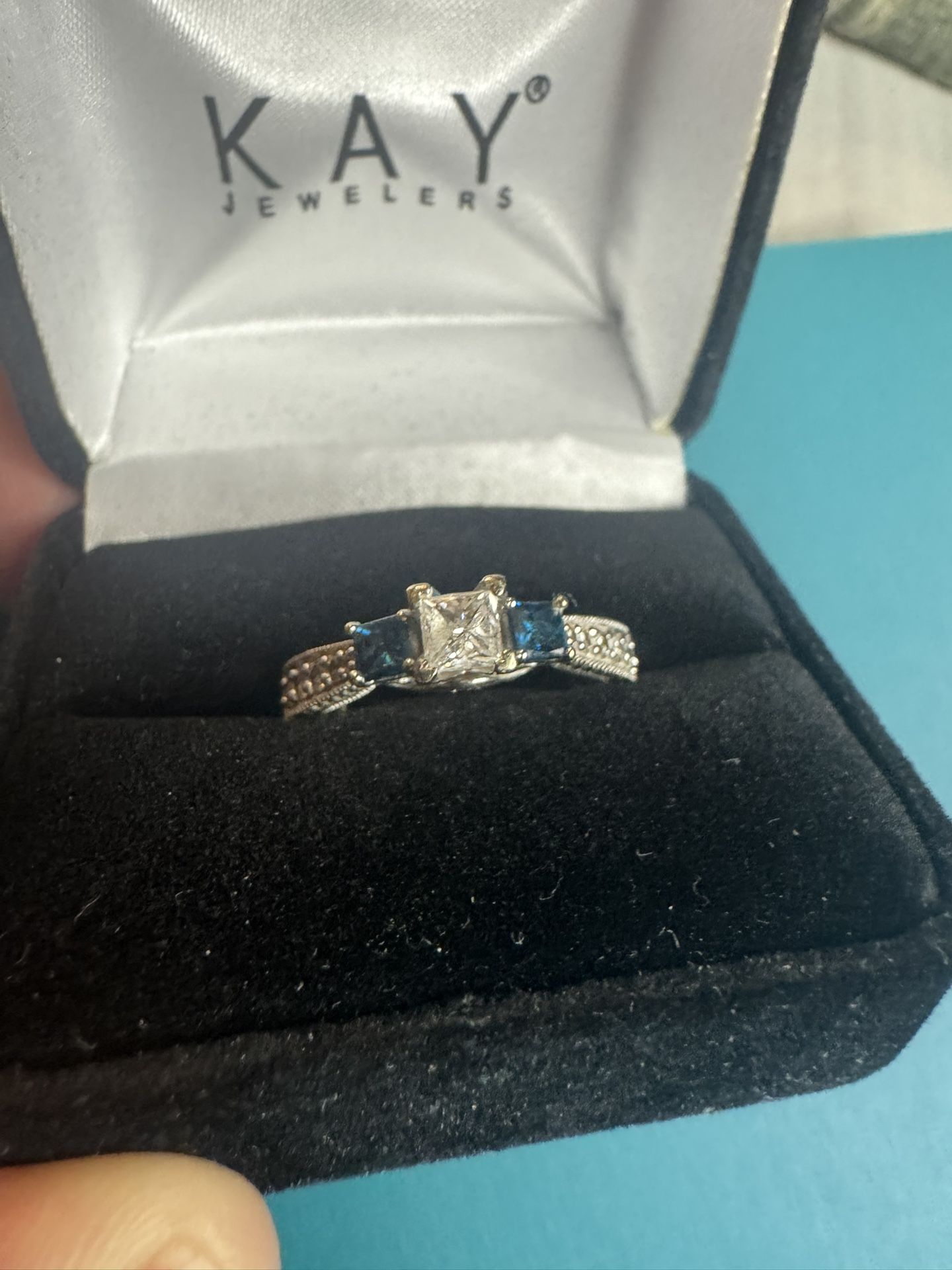 Sapphire Diamond Ring