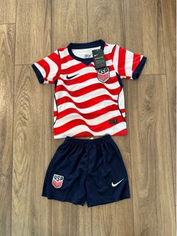 Youth toddler Team USA World Cup jersey set. 2t to youth xl( size 16 to 28)