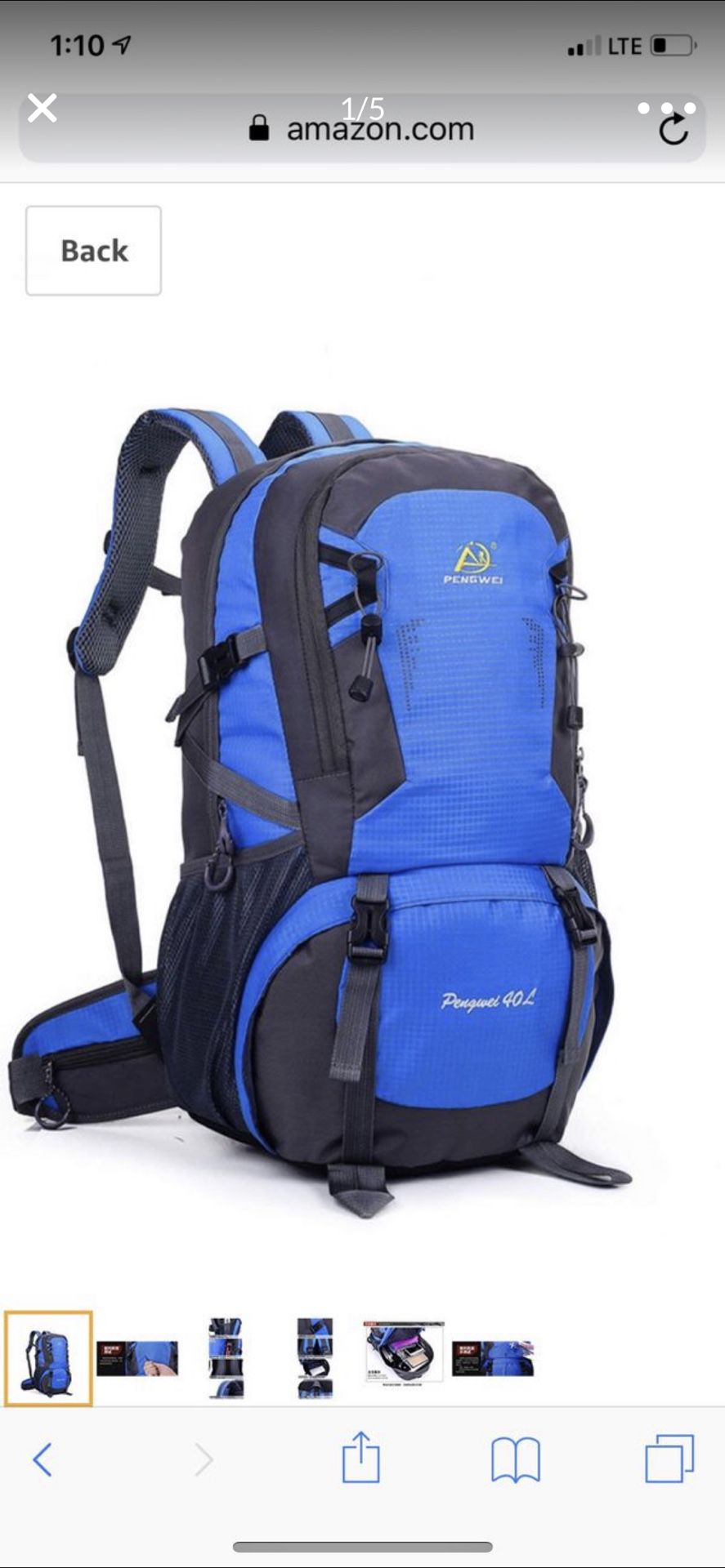 PengWei Camping Bag 40 Liter Tourist Travel Outdoor Unisex Waterproof Trekking backpack