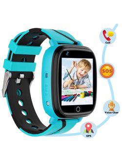 Kids Smart Watch GPS Tracker - Waterproof GPS Tracker Watch for Children Girls Boys with SOS Call Camera Touch Screen Game Alarm for Kids Boys and Gi