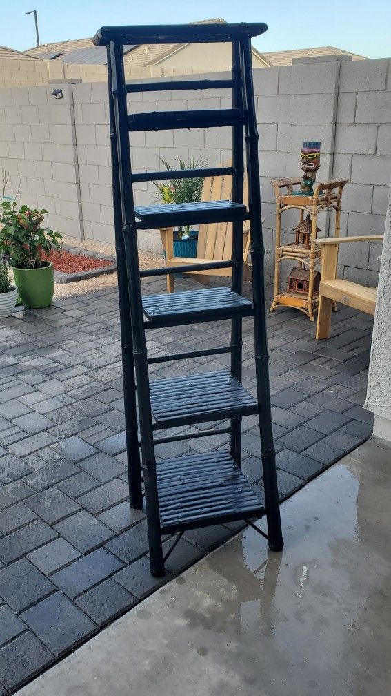 Black Ladder Shelf