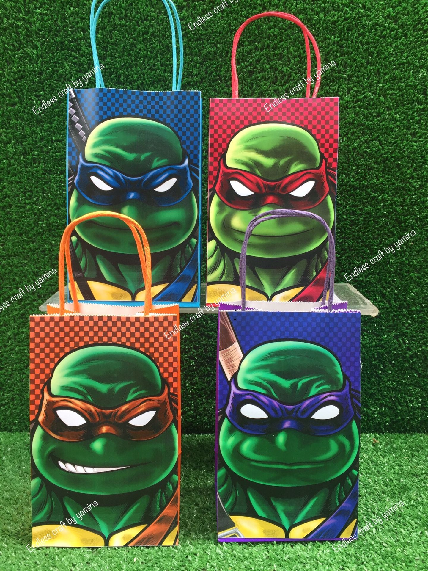 Ninja turtle candy bags