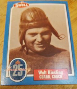 ago
SWELL FOOTBALL GREATS HALL OF FAME CARD WALT KIESLING ENSHRINED 1966