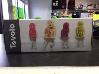 10TOVOLO 3D Zombies Ice Pop Molds Set of 4