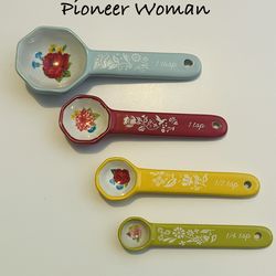 Pioneer Woman Stoneware Measuring Spoons 4pc
