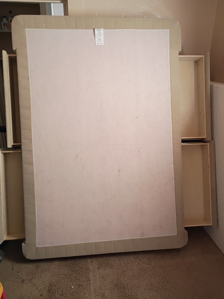 Colchon Y Base/Box Con 4 Cajones Grandes.