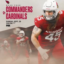 Washington Commanders Vs Arizona Cardinals | Week 4