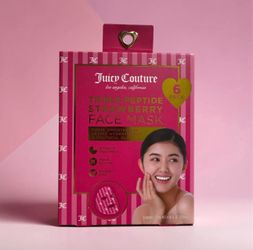 Juicy Couture Triple Peptide Strawberry Face Mask 6 Pack – New & Sealed