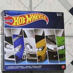 Hot Wheels 6 Car Set BMW JAGUAR AUDI PORSCHE MERCEDES ALPINE