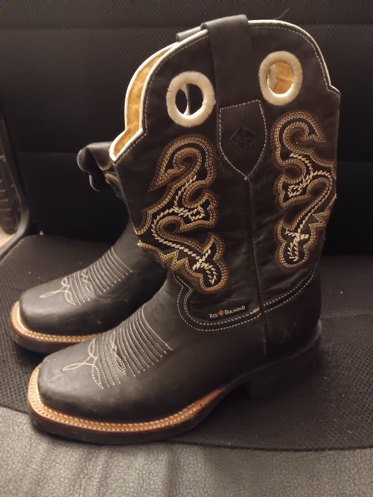 Women's New Red Diamond Western Boots 6.5
