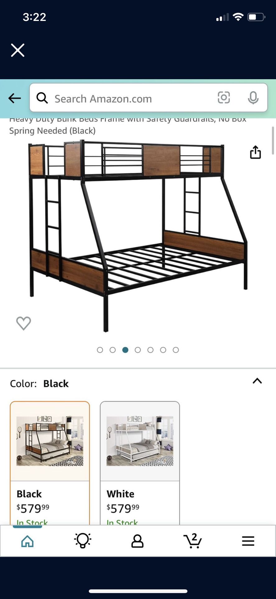 Amazon Bunk Bed Twin Over Full 