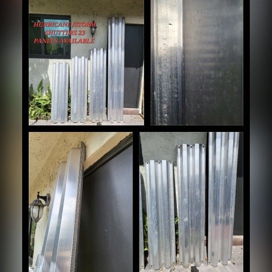 Storm Shutters/ Hurricane Panels Galvanized Steel for windows/sliding doors read description for quantities & measurement (23 Panels Avail) $35 EACH