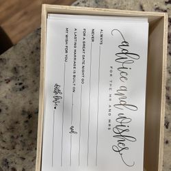 ~50+ Advice & Wishes Card And Bin