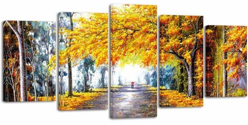 *BRAND NEW autumn love 5pc. 10 x 16 2pc, 10 x 20 2 pc, 10 x 24 1 pc